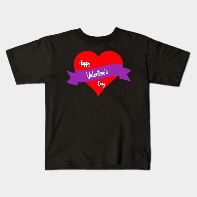 happy valentines day Kids T-Shirt by sukhendu.12